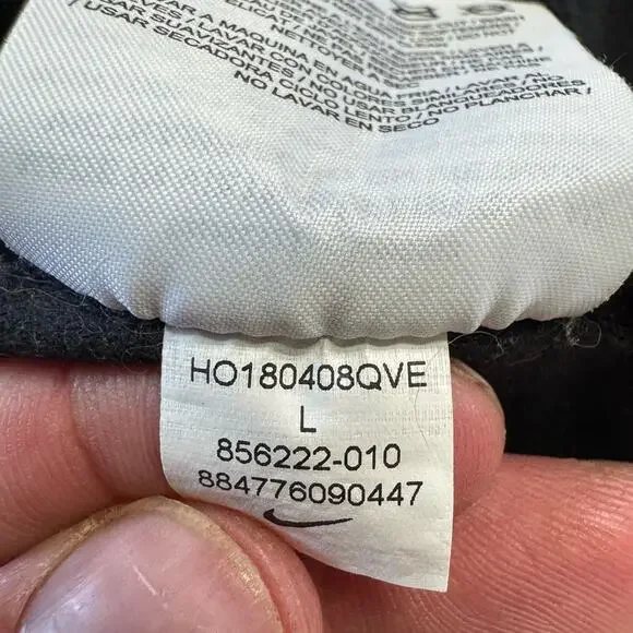 Black Nike Running Quilted Collared Jacket Vest Womens Size Large L - Picture 2 of 5